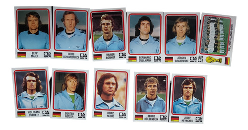 Lote Por 11 Figuritas De Alemania 1974 Album World Cup Story