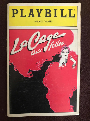 Playbill: Palace Theater - La Cage Aux Folles Broadway 1984