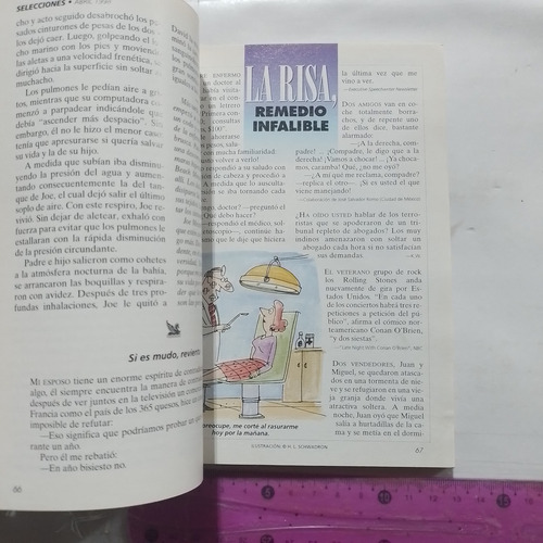 Revista Selecciones No 689 Abril 1998 Virtudes Curativas (Usado)