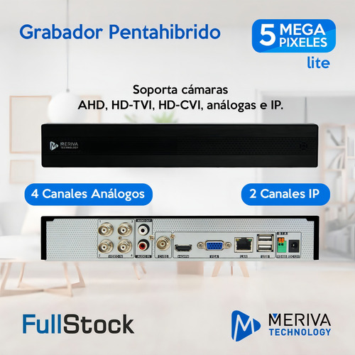 Kit Cctv 4 Cámaras 5mp y Dvr Con Disco Duro 2tb Mxvr-5103kit