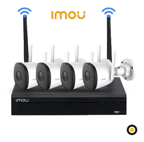 Kit Cámaras Seguridad Wifi, 4 Cámaras Audio Exterior Imou