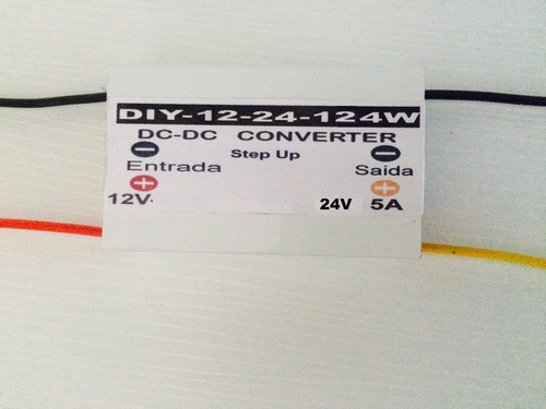 Conversor Entrada 12v -23v Saída 24v Dc 5 A Boost Step Up
