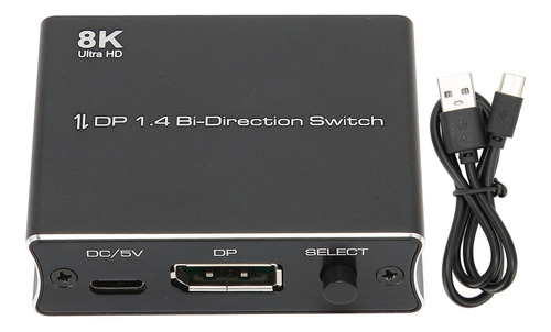 Conmutador Displayport Dp 8k A 30hz 4k A 120hz 1080p