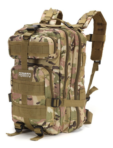 Imagen 7 de 8 de Mochila Tactica De Camping 30 Litros Femmto Mochilero Viaje