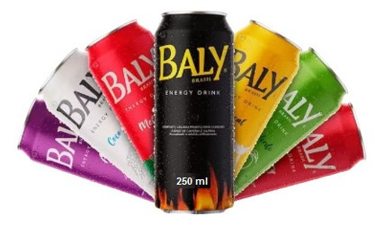 Baly Energético Lata 250ml Kit C/10 Unidades -vários Sabores