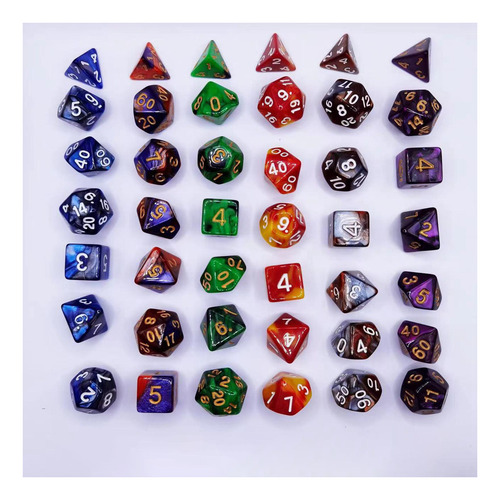 7x Conjunto De Dados Violeta Azul Violeta Azul Padrão