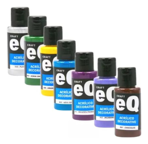 Pintura Acrilica Eqarte 50cc Set Acrilicos X 59 Unidades