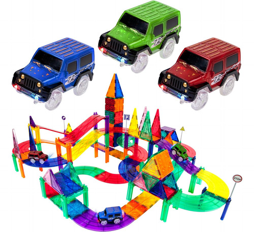 Picassotiles Juego De 128 Pizas De Bloques De Construcción D