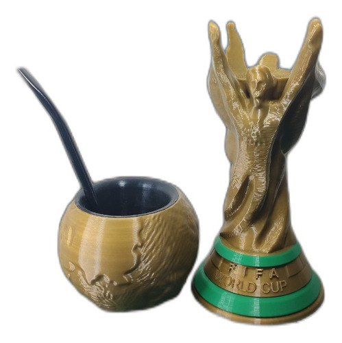 Mate Copa Del Mundo Con Base Fifa Mundial Catar En 3d