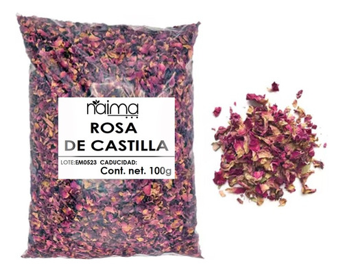 Rosa De Castilla 100 G Petalos Para Té O Especia