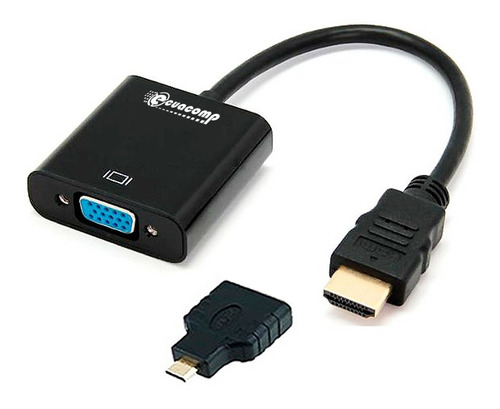 Cable Adaptador De Video Micro Hdmi A Vga Convertidor Transf