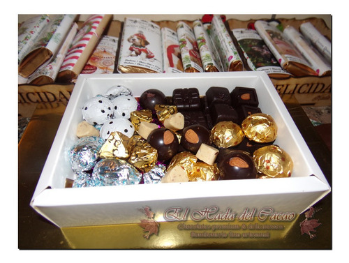 Imagen 2 de 3 de Bombones De Chocolate Premium Veganos, Sin Tacc Ni Lactosa