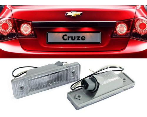 Par Lanterna De Placa Cruze Sedan Completa Original Lpw004