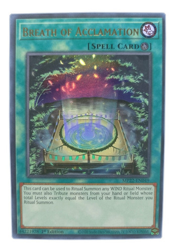 Yugi-oh! Breath Of Acclamation Mp22-en049 Ultra