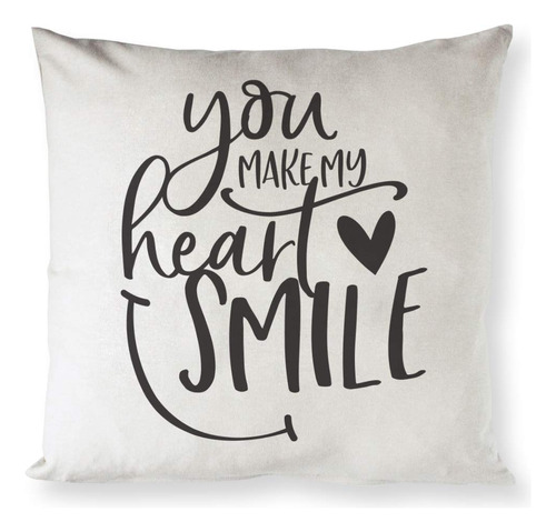 The Cotton & Canvas Co. You Make My Heart Smile Home Decor F