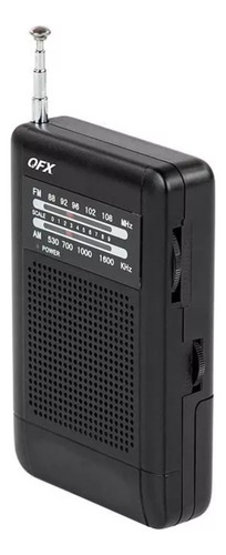 Radio Portatil Compacta Fm Am De Bolsillo A Pilas Antena Qfx