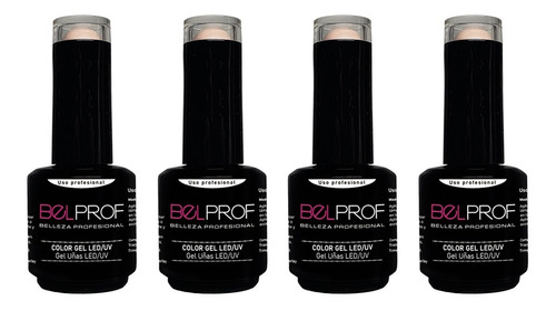 Esmaltes Semipermanentes Belprof Cabina Uv Color Uñas X4