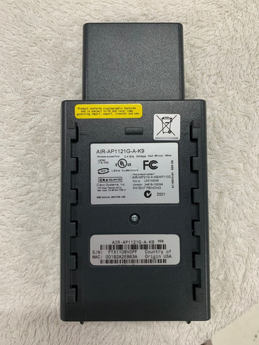 Kit 2x Pontos De Acesso Cisco Aironet 1100 Air-ap1121g-a-k9