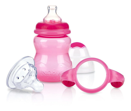 Nuby Non-drip De 3 Etapas De Cuello Ancho Biberón A La Taza,