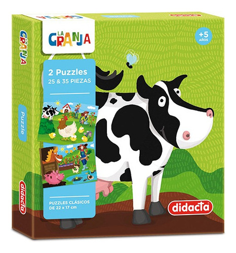 2 Puzzles 25 Y 35 Piezas La Granja Didacta | Xenex