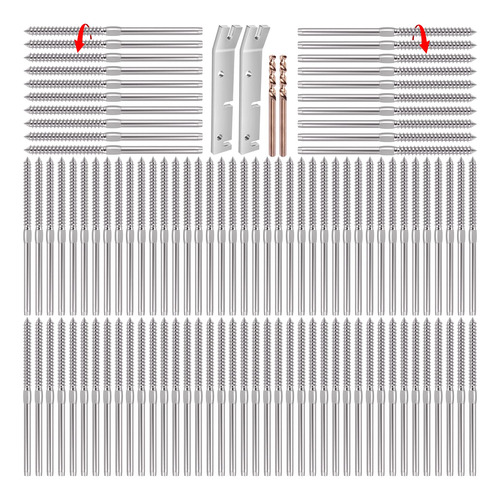 100 Tornillo Acero Inoxidable Para Zurdo Diestro 50 Estamado