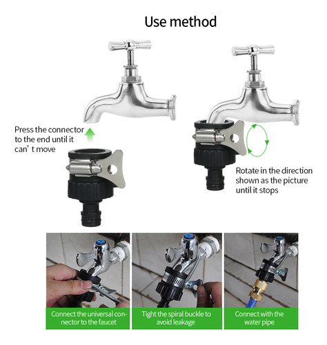 Adaptador Universal De Conector Rápido Para Grifo Y Grifo Pa