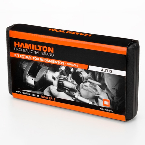 Extractor Ruleman Rodamientos Kit 9pcs Maletin Hamilton