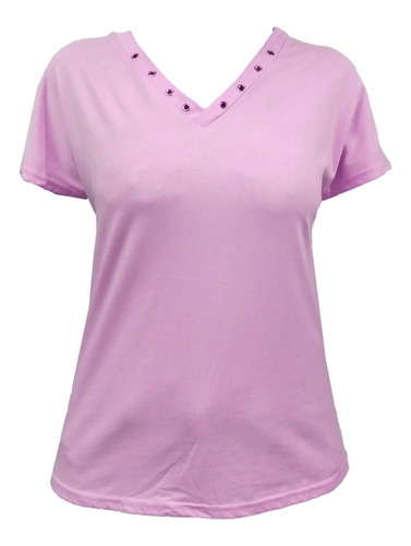 Imagen 1 de 3 de Franela Camisa Casual Unicolor Para Dama 
