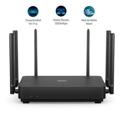 Router Xiaomi Doble Banda Ax3200 Wi-fi 6 4x4 Mimo / Mesh
