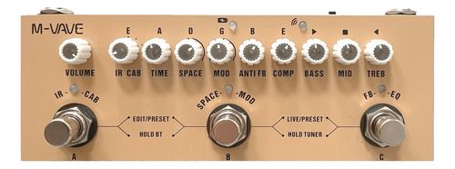 Effect Pedal Cube Com Função De Gravação De Áudio