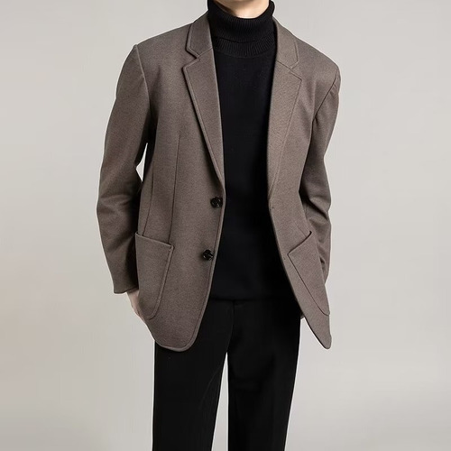 Saco Blazer Estilo Gabardina Slim Fit Casual Formal Elegante