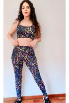 Comprar Moda Fitness, Croped Leggin Calça Top Moda Conjunto Academia