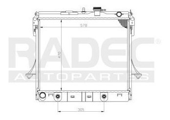 Radiador Hummer H3t 2008-2009-2010-2011-2012 V6