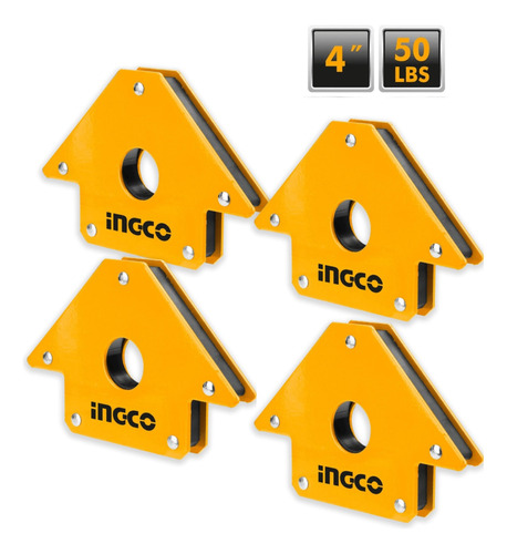 Pack X4 Unidades De Escuadra Magnetica Para Soldar 4 