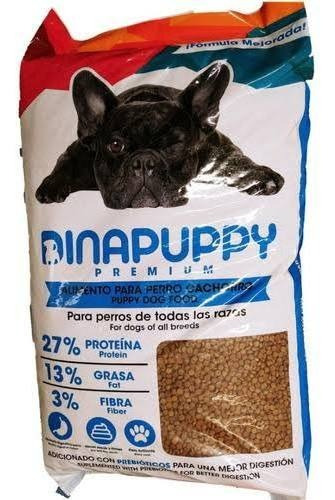 Dinapuppy Premium Croquetas Perro Cachorro 20kg 27% Proteína