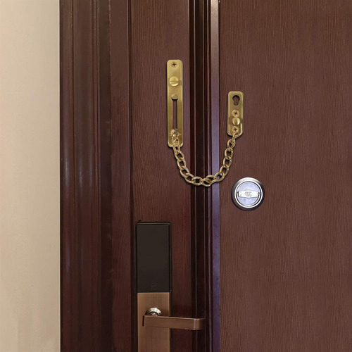 Juego De 2 Candados Cadena De Seguridad Acero Inoxidable