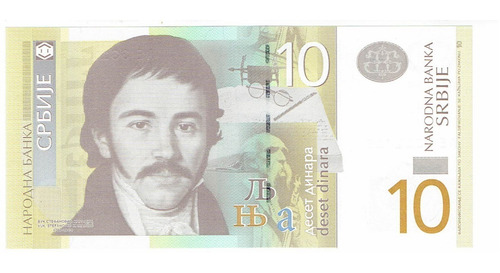 Billete De Serbia, 10 Dinares, Sin Circular.  Jp