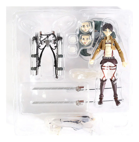 Figma 207 Eren Jaeger Ackerman Figura De Ação, Modelo J