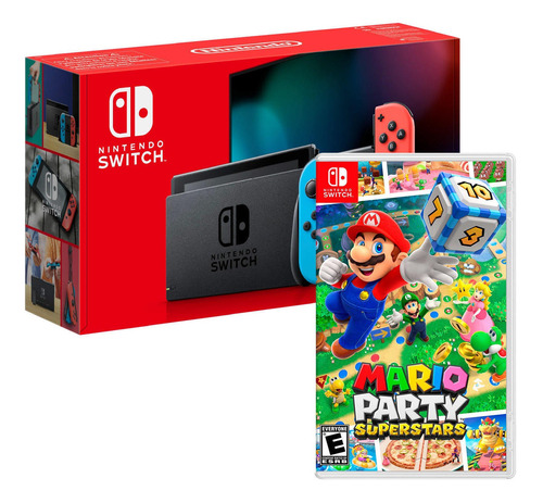 Consola Nintendo Switch Neon 2019 + Mario Party Superstar