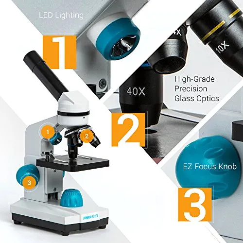 Kit De Experimentos Científicos Microscope Omano Juniorscope