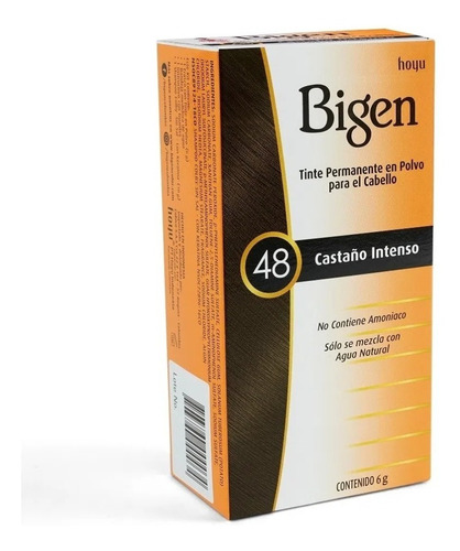 Tinte Permanente Capilar Bigen - g a $3455