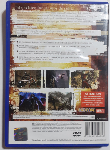 Devil May Cry 2 Ps2 Playstation 2 Original Pal En Español (Usado)