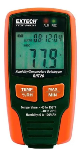 Registrador De Temperatura Y Humedad Datalogger Extech Rht20