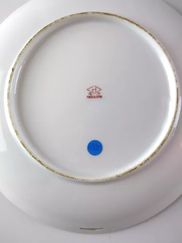 Antigo Jogo Para Bolo Em Porcelana Japonesa 6939 Rrdeco