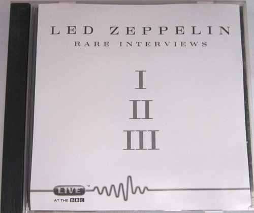 Led Zeppelin - Rare Interviews I Ii Iii Importado Usa Cd