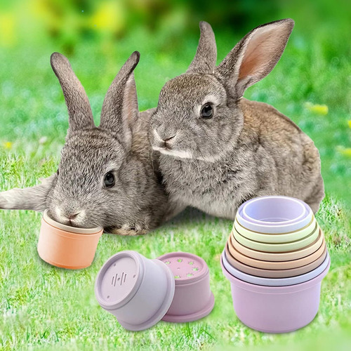 Tazas Apilables De Conejos -juego De Apilamiento Y Anidación