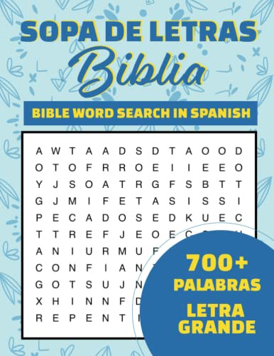 Sopa De Letras Biblia Letra Grande Para Adults: Bible Word S