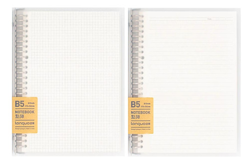 Libreta Anillada Languo Tipo Binder B5 Con Sistema Refill