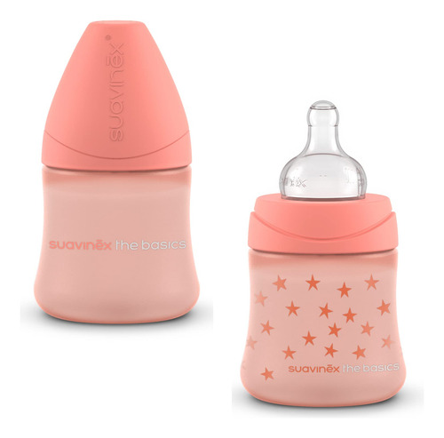 Set De Biberones 2 Piezas Tetina Redonda Silicon 150ml Flujo