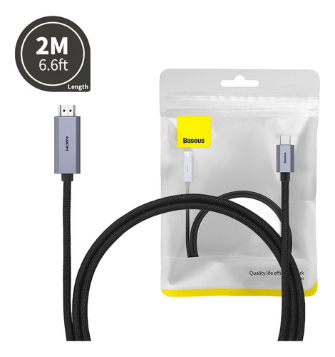 Baseus Cable Hdmi A Tipo C 4k 2m